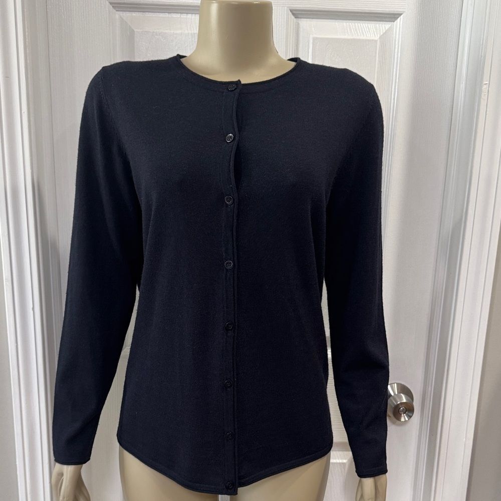 Basler Button Down Navy Blue Cardigan